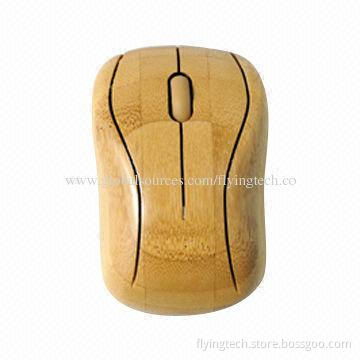 Hot Selling Natural Green Bamboo Wireless Mouse, Eco-friendly, Factory